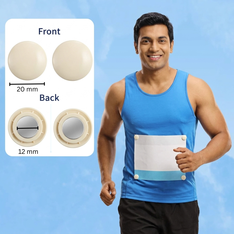 Magnetic Bib Holder | Strong Neodymium Magnets | Designed for Intense Runs | (New Launch)