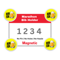 Magnetic Bib Holder | Strong Neodymium Magnets | Designed for Intense Runs | (New Launch)