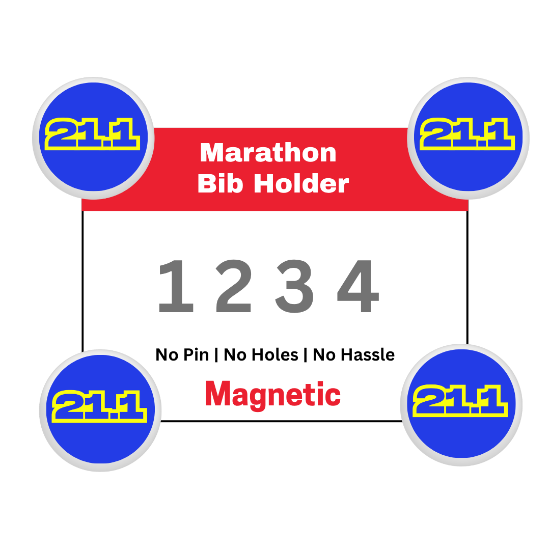 Magnetic Bib Holder | Strong Neodymium Magnets | Designed for Intense Runs | (New Launch)