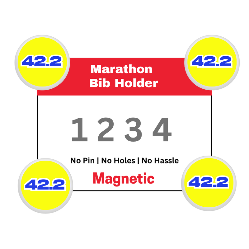 Magnetic Bib Holder | Strong Neodymium Magnets | Designed for Intense Runs | (New Launch)