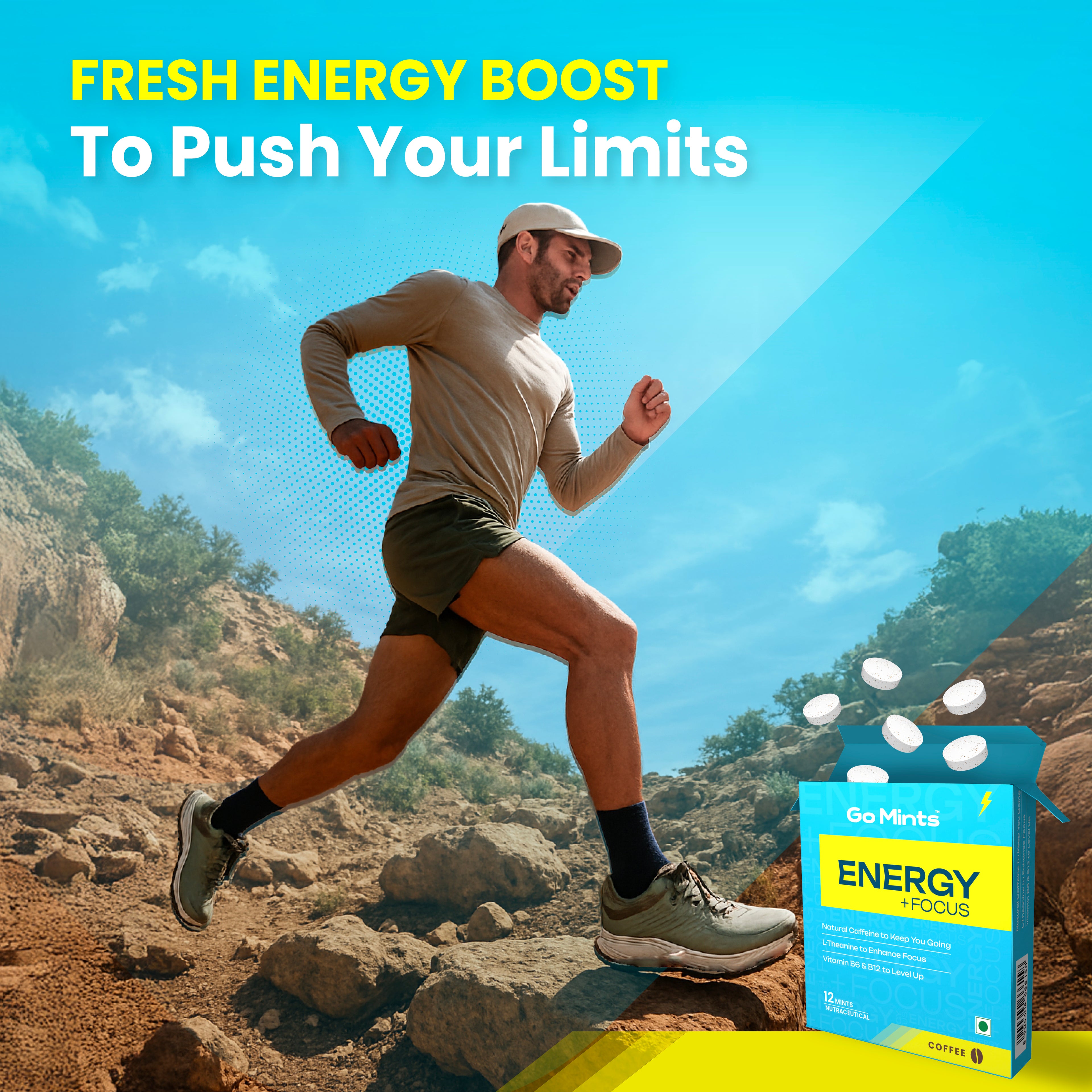 Energy & Focus Mints by Go Mints (12 Mints)